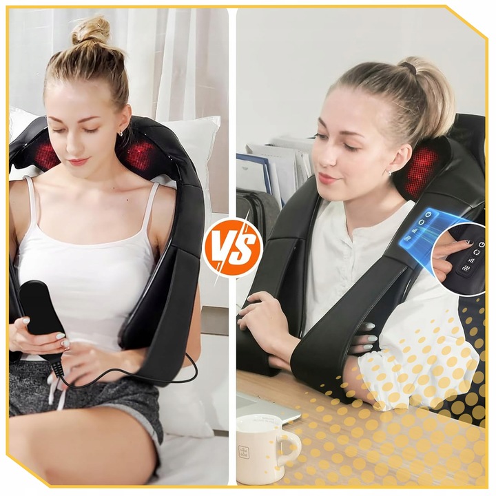 MASAŻER DO SZYI KARKU PLECÓW CIAŁA PODGRZEWANY PAS MASUJĄCY PLECY SHIATSU Rodzaj karku, pleców i szyi